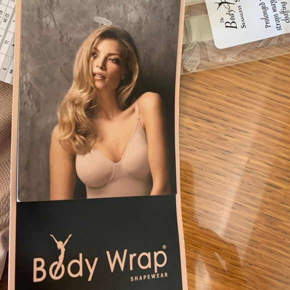 The body wrap shape wear strapless underwire slip with removable strap small NWT - Picture 2 of 6